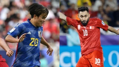 مباراة منتخب اليابان أمام منتخب البحرين في دور الستة عشر من كأس آسيا