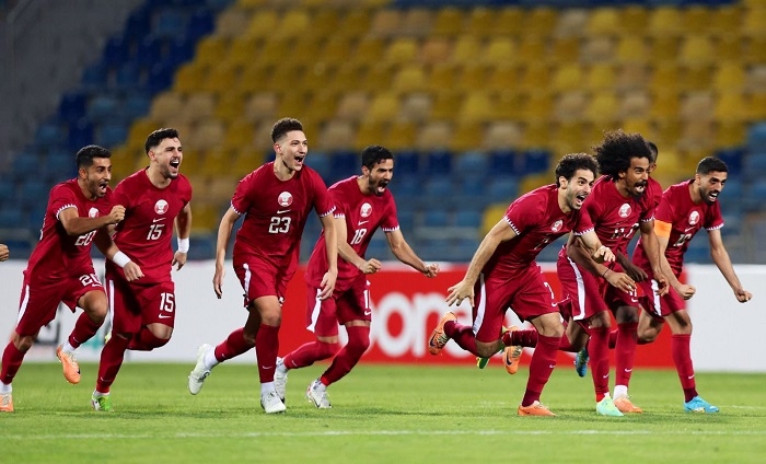 مباراة نهائي كأس آسيا بين منتخب الأردن ومنتخب قطر